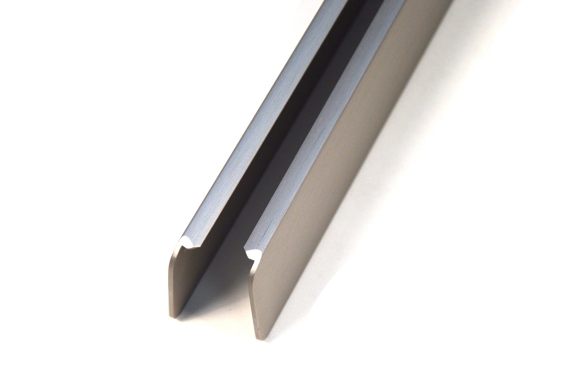 Endeleiste Winkelleiste Für Küchenarbeitsplatte - 40mm, Satiniert Nickel, 62cm